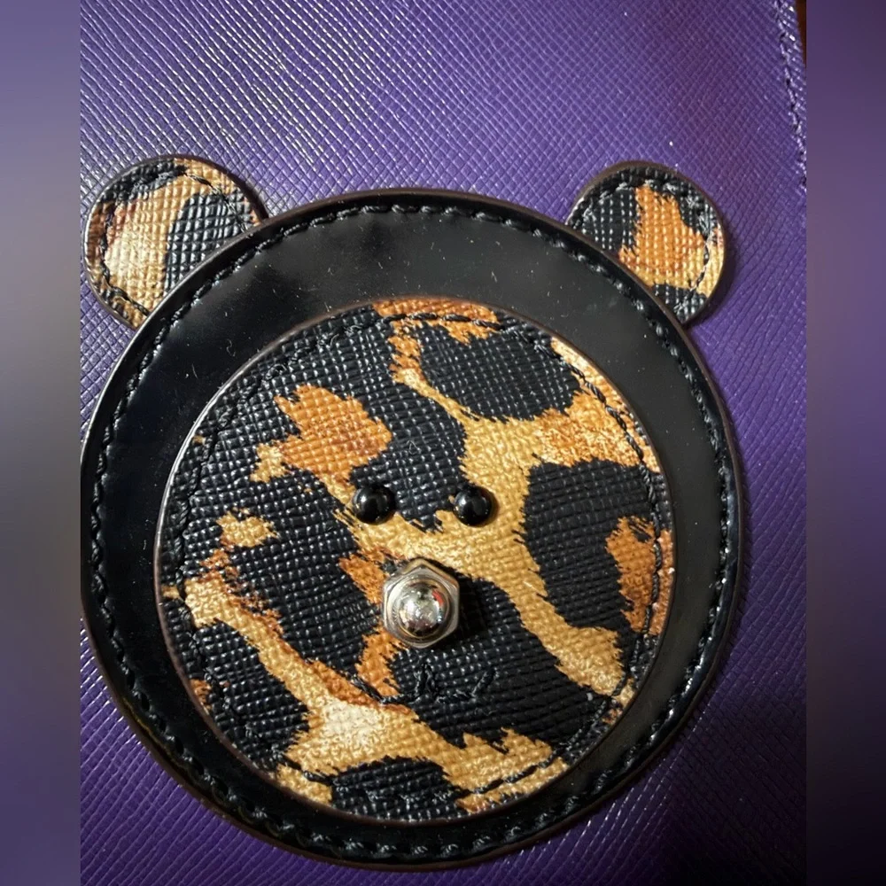 Coach Darcy Cheetah Bear Pouch (NWT)